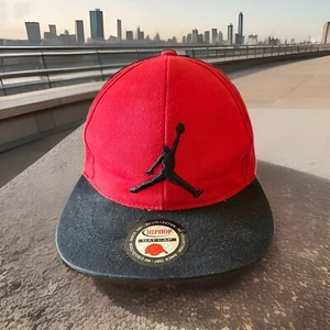 Gorra Hip Hop Air Jordan Jump Man Jordan roja y negra colección NU - Imagen 1 de 6