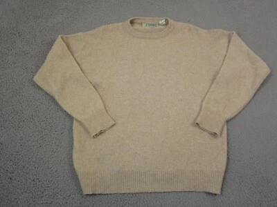 Vintage Sears Sweater Mens Extra Large XL Ivory Wool Made in Italy Knit 80s - Image 1 of 4