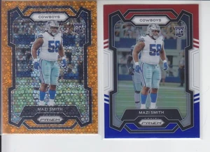 2 - 2023 Prizm MAZI SMITH RC Red White Blue + Orange Disco Cowboys #326 - Picture 1 of 2