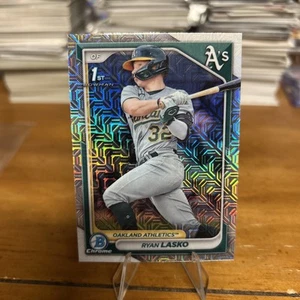 2024 Bowman - Chrome Prospects Mojo Refractor #BCP-105 Ryan Lasko (RC) A’s - Imagen 1 de 2