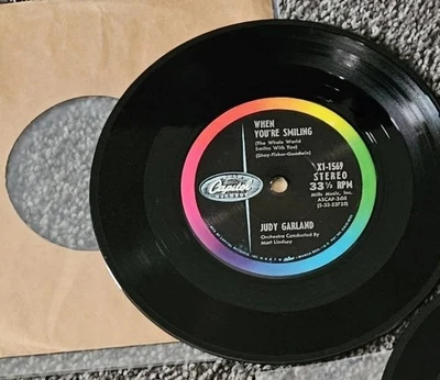 JUDY GARLAND Judy At Carnegie Hall 33rpm JUKE BOX Record NM!!! - Image 1 of 2