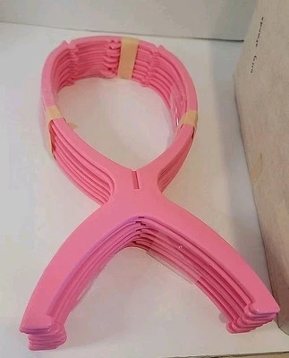 6 Pack Wig Stand Holder, Portable Collapsible Wig Holder Stand for 14.2 In Pink - Image 1 of 4