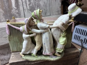 Selten-Royal Amphore Pflanzgefäß gemarkt Pflanzgefäß-zeigt Lebensalter der Frauen-Unikat - Bild 1 von 17