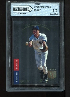 Tarjeta de radiocontrol Derek Jeter Rookie 1993 SP Foil #279 MLB New York Yankees gema como nueva 10 Foto 1 de 2