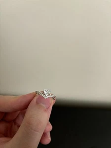7.1/2 Size Engagement Ring Custom Made From Ukraine - Picture 1 of 3