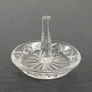 Anillo de vidrio transparente checo Ceska vintage firmado - Imagen 1 de 7