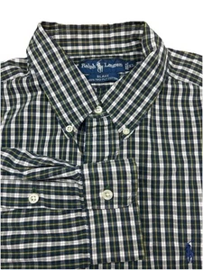 Polo Ralph Lauren Blake 2 ply Cotton Men XL Green Blue Yellow White Button Down - Picture 1 of 7