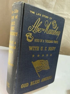 Signed Abe the Newsboy Book Navy Boxer Autobiography Rare Vintage HC - Picture 1 of 5