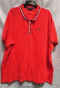 Camisa Polo Voi Jeans Para Hombres En Contraste UB163 Para Hombres Roja Talla 4XL -NUEVA VER FOTOS - Imagen 1 de 4