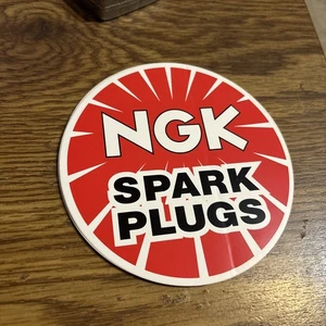 NGK Spark Plugs Company Sticker, Round 5" - Picture 1 of 2