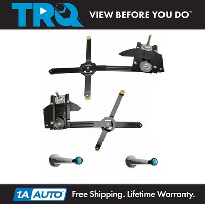 TRQ Manual Window Regulators & Crank Handles Kit for GM Truck SUV - Image 1 of 4