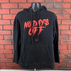 Point Blank No Days Off Men's XL Pullover Hoodie Black Streetwear - Picture 1 of 8