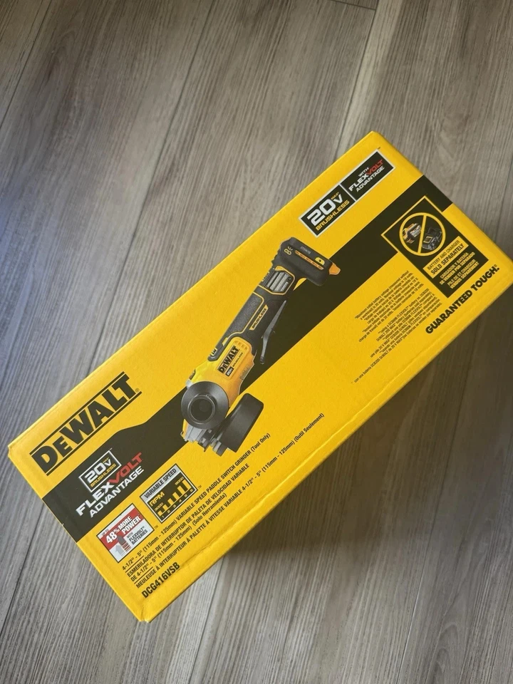 NUEVO DeWalt DCG409VSB FLEXVOLT 4.5"-5" 20V MAX Amoladora de Velocidad Variable Sin Escobillas Foto 1 de 1