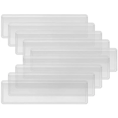  50 Pcs Portaetichette Adesivo Trasparenti Supporto Per Trasparente in Plastica - Immagine 1 di 4