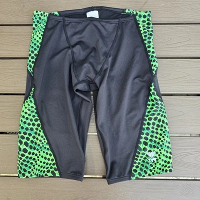 Traje de baño TYR Durafast Lite Swarm para hombre Jammer negro/verde talla 32 NUEVO muestra Foto 1 de 3