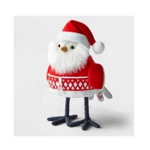 2022 Target Wondershop Featherly Friends "Koselig" Winter Santa Fabric Bird - Picture 1 of 1