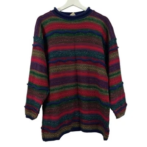 Suéter retro a rayas de gran tamaño Huntington Ridge para mujer talla M - Imagen 1 de 5
