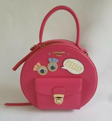 Samantha Vega Round Hello Purse Bag Pink - Image 1 of 4