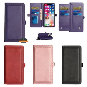 For Revvl 6X Pro 5G T-Mobile Leather Card Slots Holder Carrying Pouch Case Cover - Picture 1 of 41