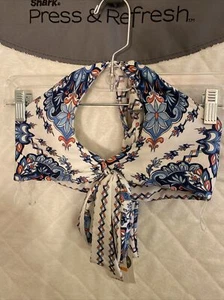 Becca by Rebecca Damen Blumen Schwimmen Bikini Oberteil Neckholder Wende Gr. S Neu mit Etikett - Bild 1 von 8
