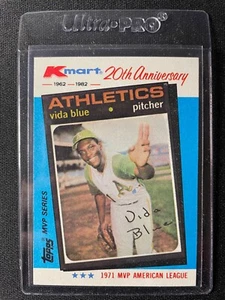 1982 Topps Kmart MVP Series 20th Anniversary Vida Blue #19 of 44 Athletics!!! - Picture 1 of 1