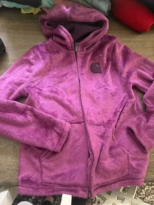 Carhartt Girl's  Fur Lined - Full Zip Purple Jacket XL(14) Kids - Picture 1 of 3