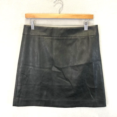 J. Minifalda Crew Imitación Cuero Talla 8 Negra Punk Gótica Emo Moto Preppy Rock Foto 1 de 4