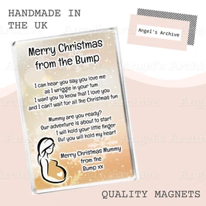 FROHE WEIHNACHTEN MAMA VON DER BEULE ✳ GEDICHT ✳ GROSSER KÜHLSCHRANKMAGNET ✳ ANDENKEN GESCHENK - Bild 1 von 1