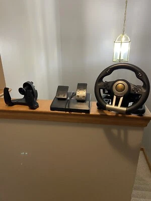 PXN V3II PC Racing Wheel 180° USB w/ Pedals for PS3/PS4/Xbox One/Series X/S - Image 1 of 3