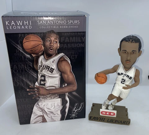 Kawhi Leonard San Antonio Spurs SGA Bobblehead HEB Limited Edition W/ Box Cover