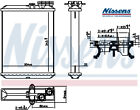 INTERIOR HEATING HEAT EXCHANGER NIS707102 NISSENS I