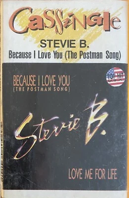Stevie B. Because I Love You (The Postman Song) Australian Cassette Cassingle - Image 1 of 4