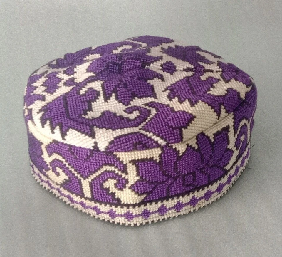 Sombrero de seda étnico uzbeko, sombrero antiguo, sombrero para hombre, gorra Foto 1 de 1