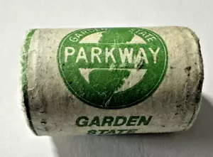 VERSIEGELTE ROLLE VINTAGE BI-METALLIC GARDEN STATE PARKWAY 1,00 $ BUS MARKEN - Bild 1 von 5