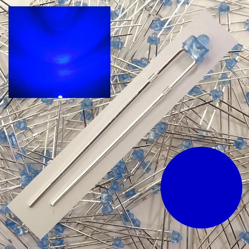 LED 1,8mm Blau diffus Stückzahl wählbar 1/10/25/50 Stück E7/3 - Bild 1 von 1