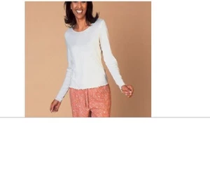 NWT FLAX UnderFlax MODAL COTTON Knit Lng/Slv TEE P,S,M,L - Imagen 1 de 2