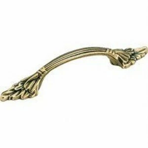 Natural Elegance Regency Brass Curved Cabinet Pull Handle 3" Center to Center - - Picture 1 of 1