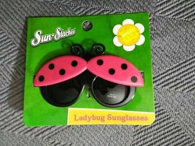 Ladybug Lil' Characters Kid Sunglasses Costume Party Shades Sun-Staches UV400 - Image 1 of 2