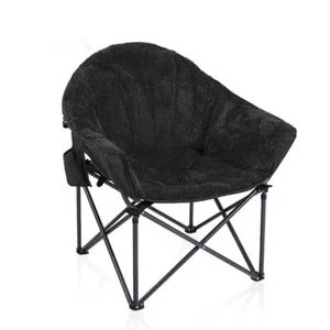 Camping Klapp Mond Stuhl, ALPHA CAMP Oversized Bequem Untertasse Plüsch Mond Stuhl - Bild 1 von 9