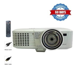 Courte Portée DLP Projecteur pour Powerpoint Vidéo Présentation 1080p HDMI * / - Photo 1/10