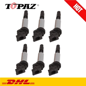 TOPAZ 6x Bobine D'Allumage pour BMW 3-ER E46 320 325 330 M3 M54 12131712219 - Bild 1 von 8