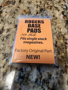 Vintage Rogers Mag Base Pad Fit 1911 Single Stack Mag, No Hole, OLD-BUT-NEW!! - Bild 1 von 3