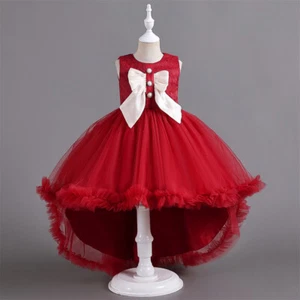 Evening Kids Girls Princess Long Dress Christmas Party Girls Gown Formal Prom - Picture 1 of 51