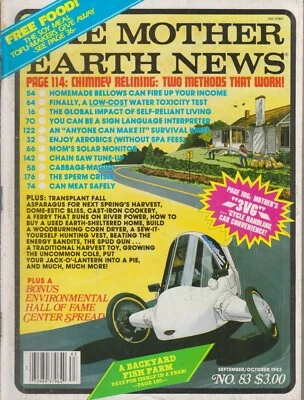 The Mother Earth News September/October 1983 Chimney Relining; Homemade Bellows  Foto 1 de 2