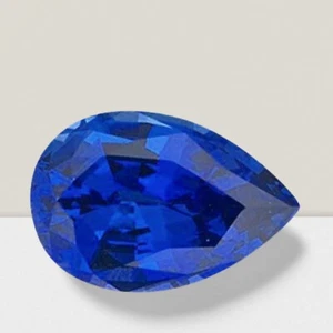Blue Sapphire Pear Cut Gemstone 2 Cts - 10x7 mm Calibrated Loose Gem - Picture 1 of 6