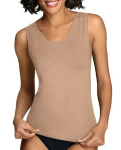 Seamless Spin Tank Cami S M 2XL  Breathable Smoothing Shaping Beige Vanity Fair - Picture 1 of 4