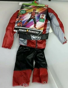 POWER RANGERS RED RANGER COSTUME SIZE 2T NEW - Picture 1 of 4