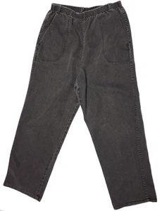 Vintage Cabin Creek Womens Jeans Straight Leg High Rise Black Sz12 Made In USA. - Picture 1 of 12