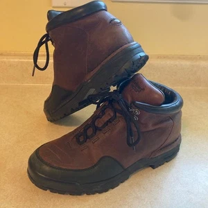 Rockport Vibram Men's XCS Work Hike Boots Sz 8.5 Brown Leather WLV81M Outdoor - Picture 1 of 9