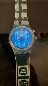 Swatch Monster Game GG901 1998 Standard Gents 34mm Loomi Backlight Box TOP - Bild 1 von 8